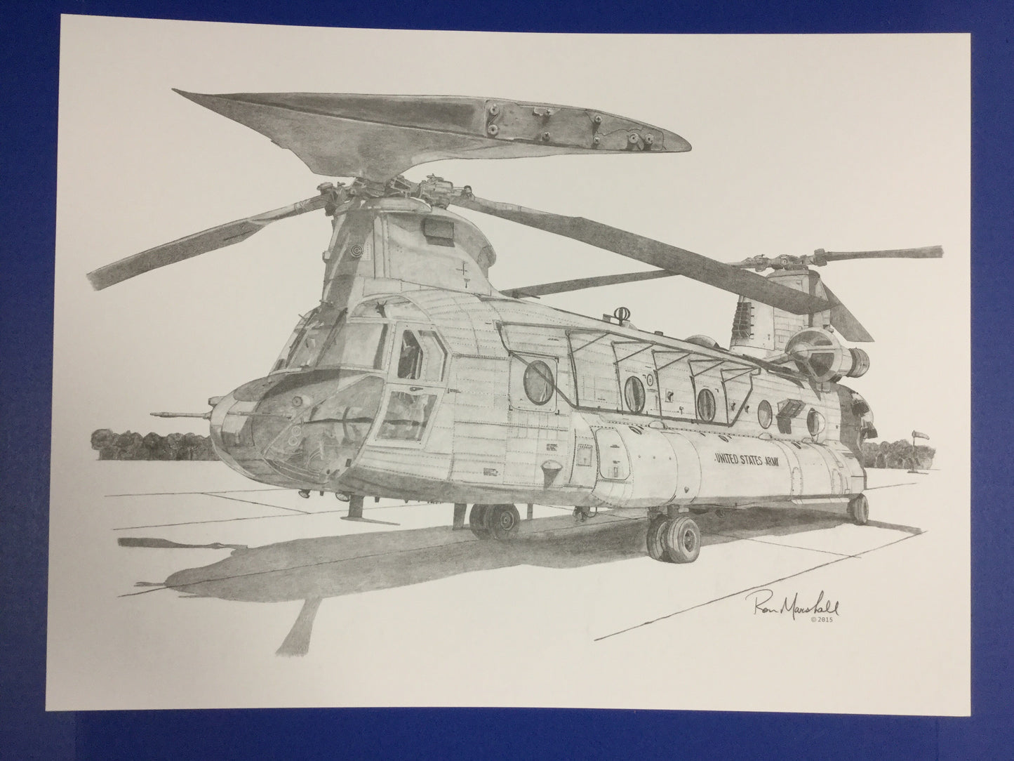AA34217 Boeing CH-47C Chinook AE-520 | Art Board Print