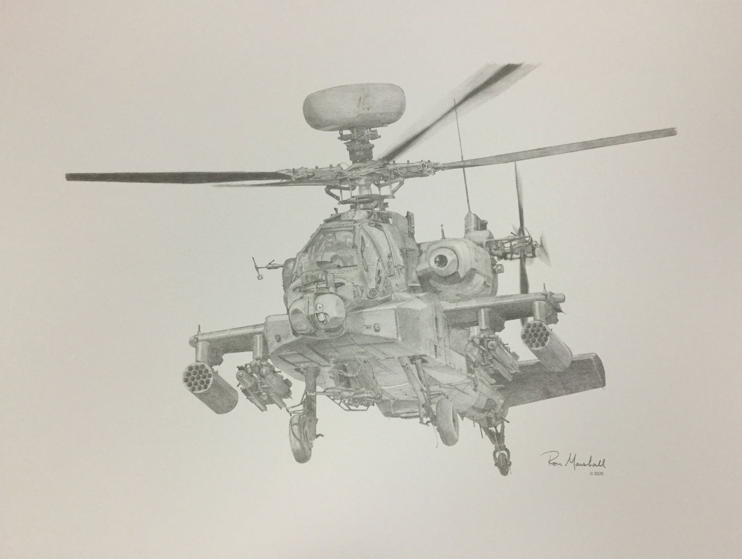 apache longbow helicopter drawing