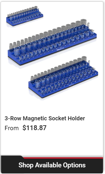 3-Row Magnetic Socket Holder
