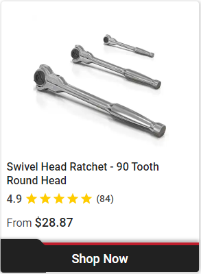 Olsa Tools Professional-grade Swivel Head Ratchet
