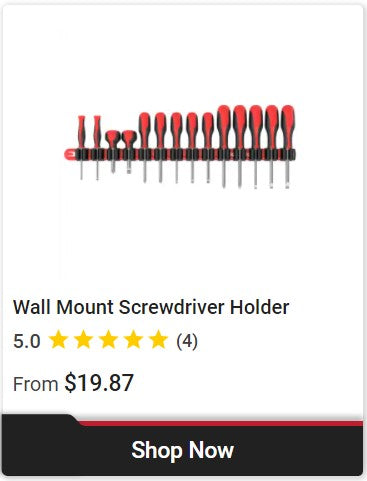 Wall Mount Screwdriver Holder