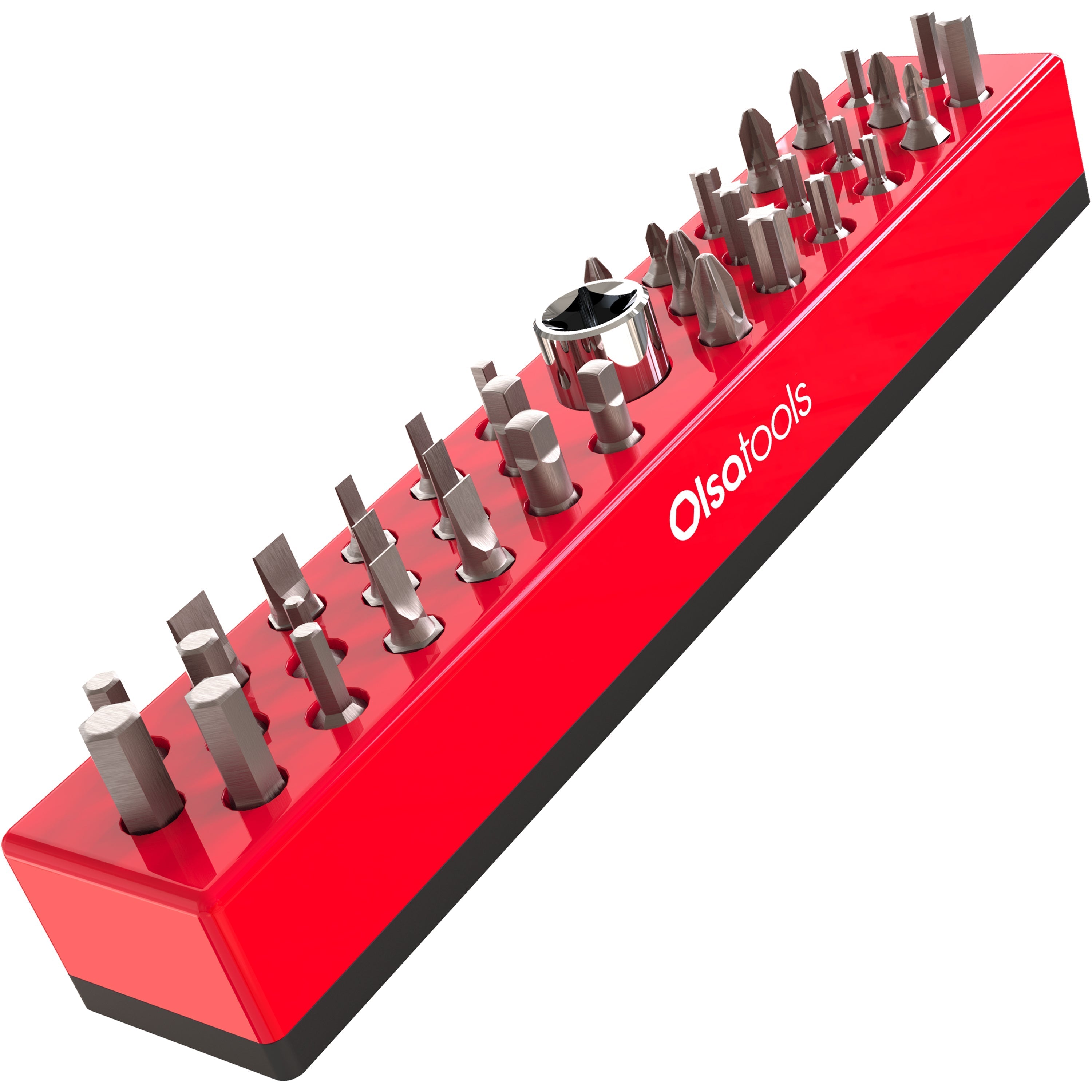 Magnetic 1/4" Hex Bit Organizer - Olsa Tools product image