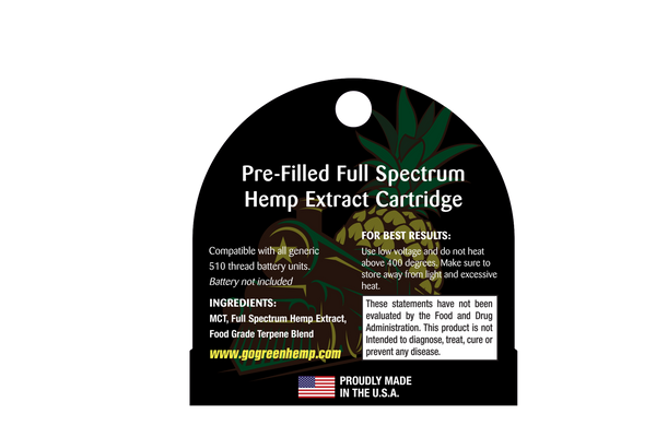 GoGreen Hemp Cartridge Pineapple Express