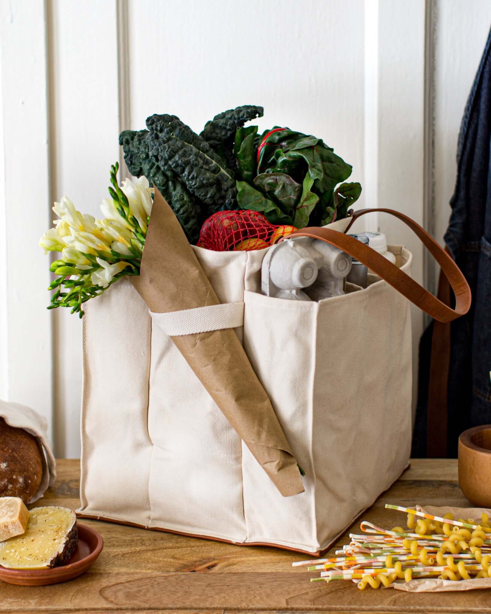 Natural Farmer's Market Tote - Canvas