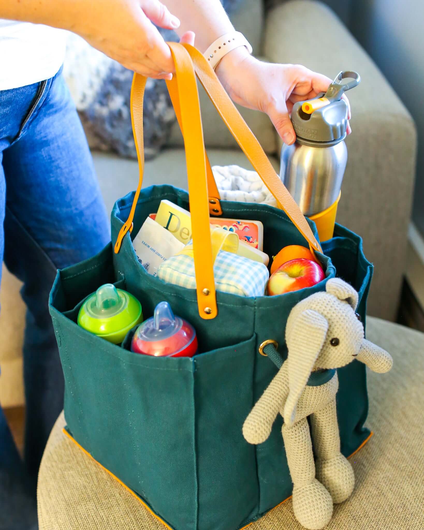 Capabunga Multi-Pocket Canvas Grocery Tote