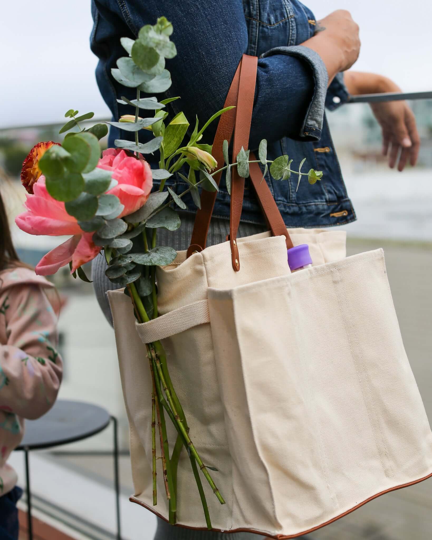 Market Cabana Canvas Medium Tote