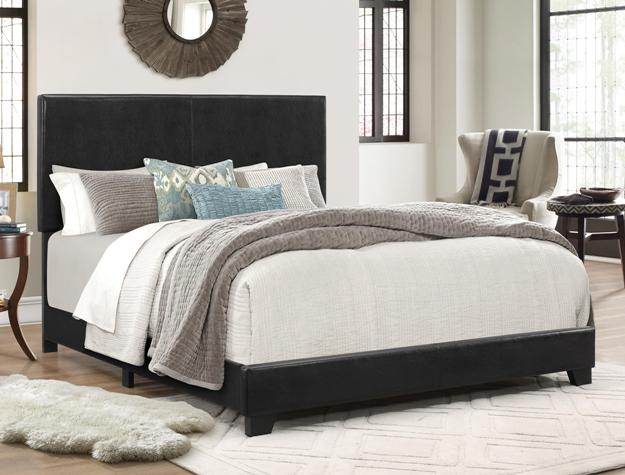Faux Leather Bed