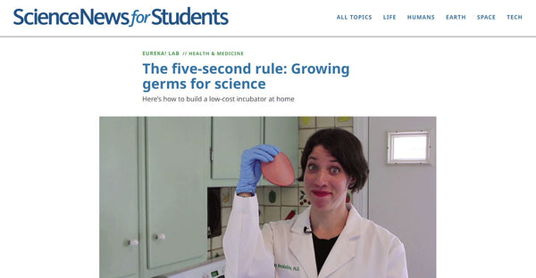 The Science News for Students headline.