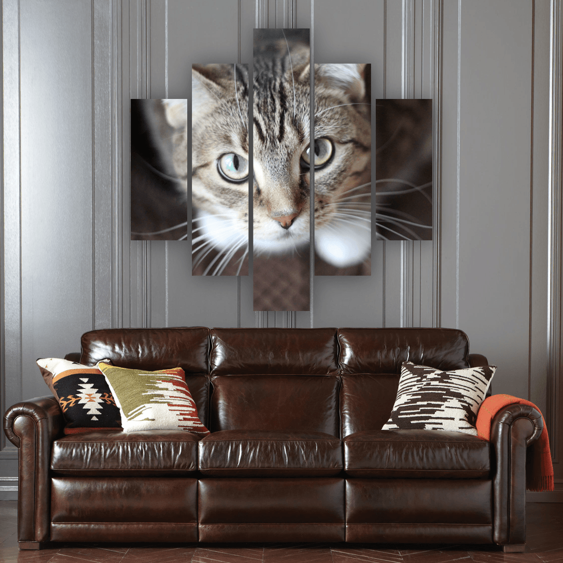 Curious Cat 5 Piece Canvas Wall Art – Vigor and Whim