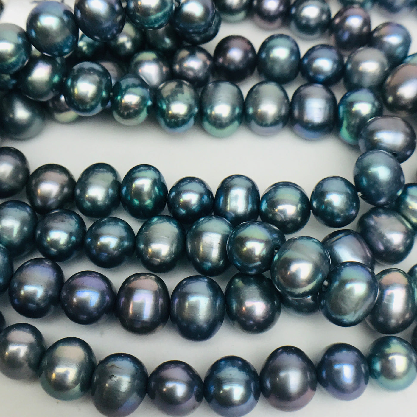 Peacock Round Pearls, 6mm – EOS Designs Studio