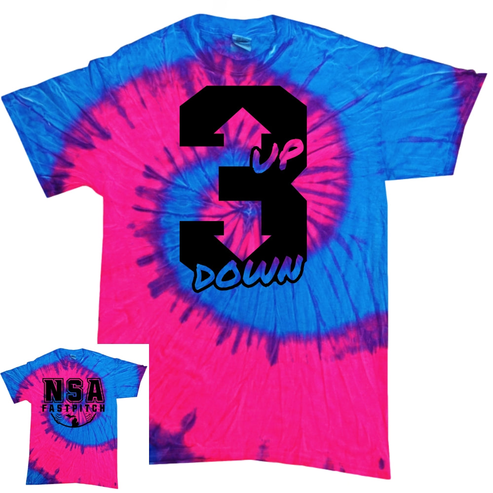 tie dye softball jersey