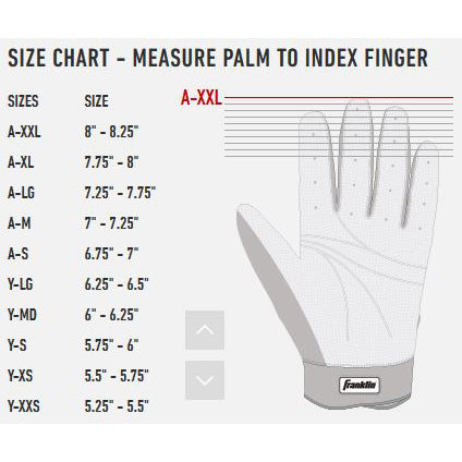 Demarini Batting Gloves Size Chart