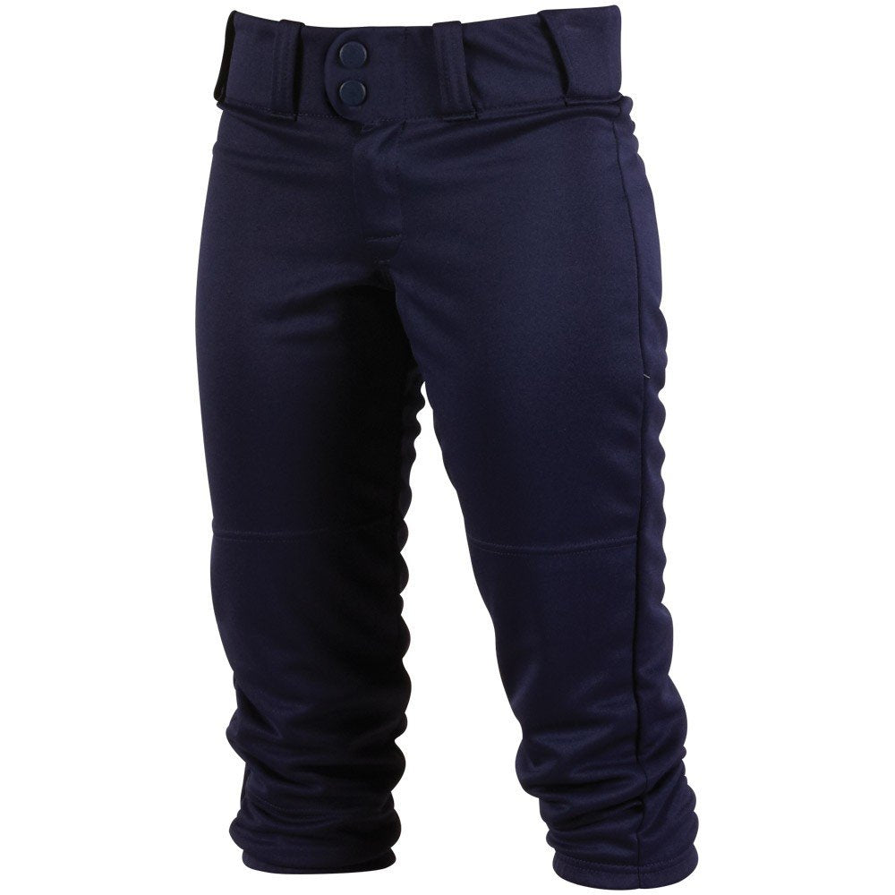 girls navy blue softball pants