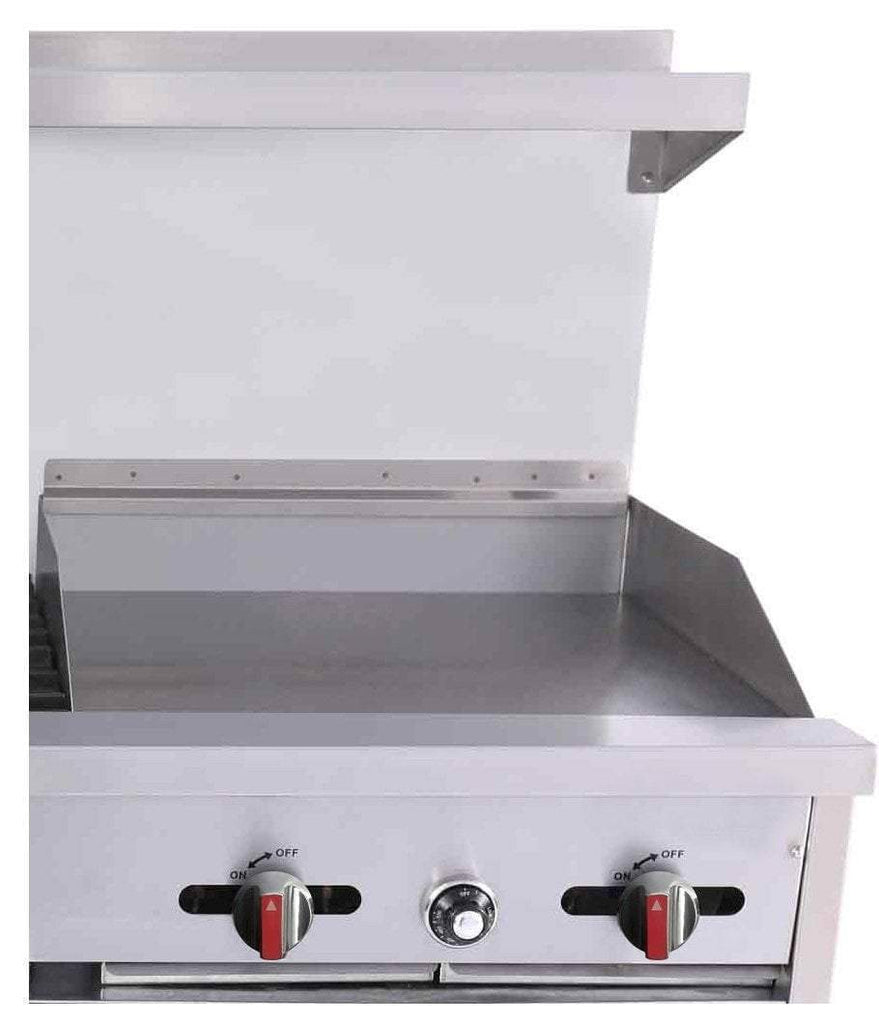 BakeMax BAS36-24-2 - 60" Commercial Gas Range with 24 ...