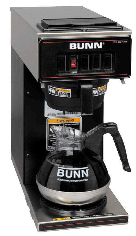 bunn coffee maker grounds spillover