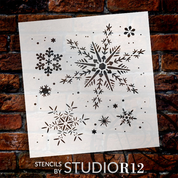 Snowflake Stencils- 2 Pc- 8 x 10- 14 mil Mylar  Painting/Crafts/Stencil/Template 634324718305 on eBid United States