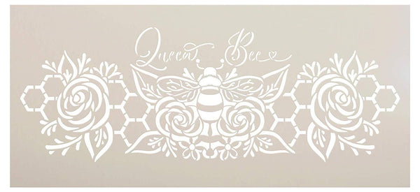 Reverse Honeycomb Stencil by StudioR12 | Country Repeating Pattern Art -  Reusable Mylar Template | Painting, Chalk, Mixed Media | Use for Crafting