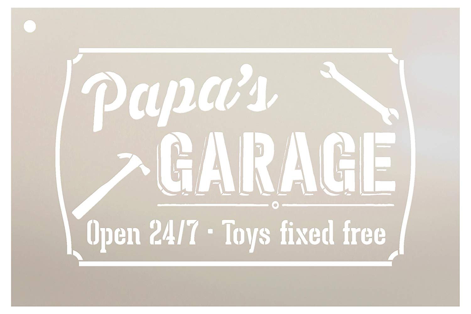 Download 24x5 Stencil Reusable Stencil Not A Sign Dad S Garage Craft Supplies Tools Tools Dekorasyonu Net