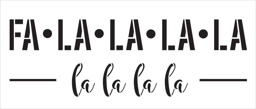 FA La La La Stencil by StudioR12 | Reusable Mylar Template | Use to Pa ...