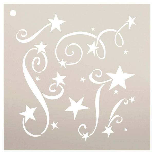 Stars Stencil, Reusable Mylar Craft Stencil For Painting, 019