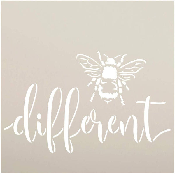 Bumble & Co Local Honey Stencil with Bee by StudioR12 DIY Rustic Farm Home Decor Craft & Paint Farmhouse Wood Signs Select Size 18 x 18 inch