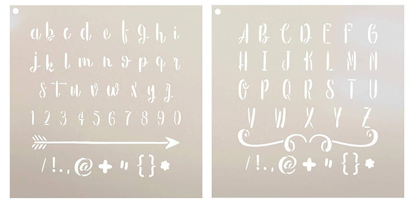 Cera Letter Stencil Set Reusable Alphabet Stencils in 1 or 2 Sizes,  Alphabet Stencil, Letter Stencils, Letter Stencil, Stencil Letters 