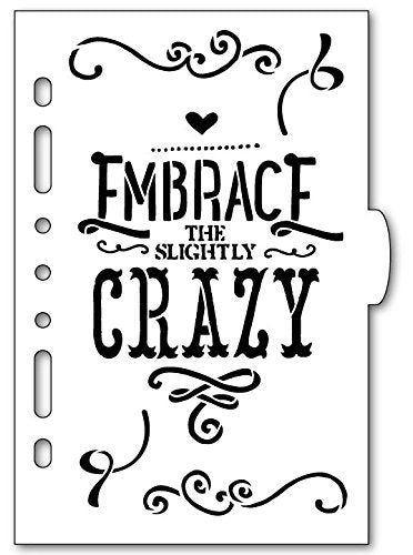 Embrace The Crazy Planner Stencil – StudioR12 Stencils