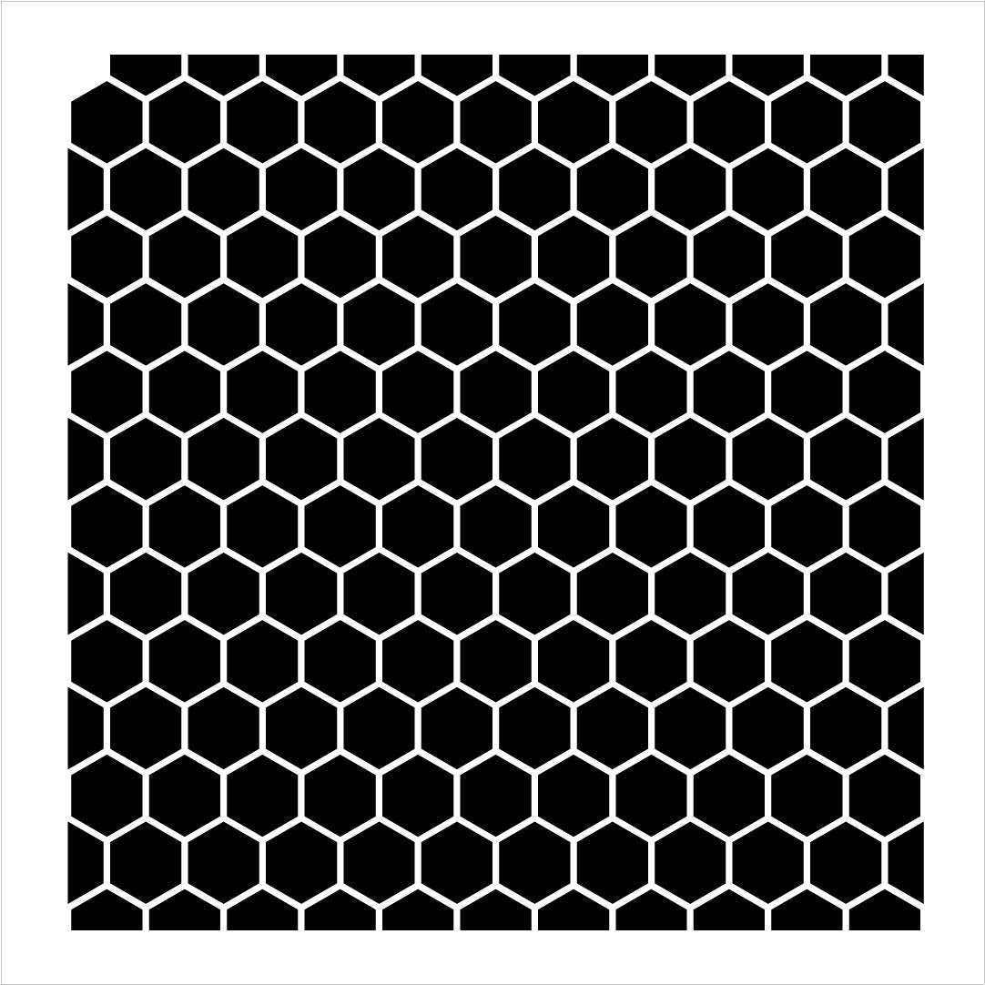 honeycomb stencil by studior12 country repeating pattern