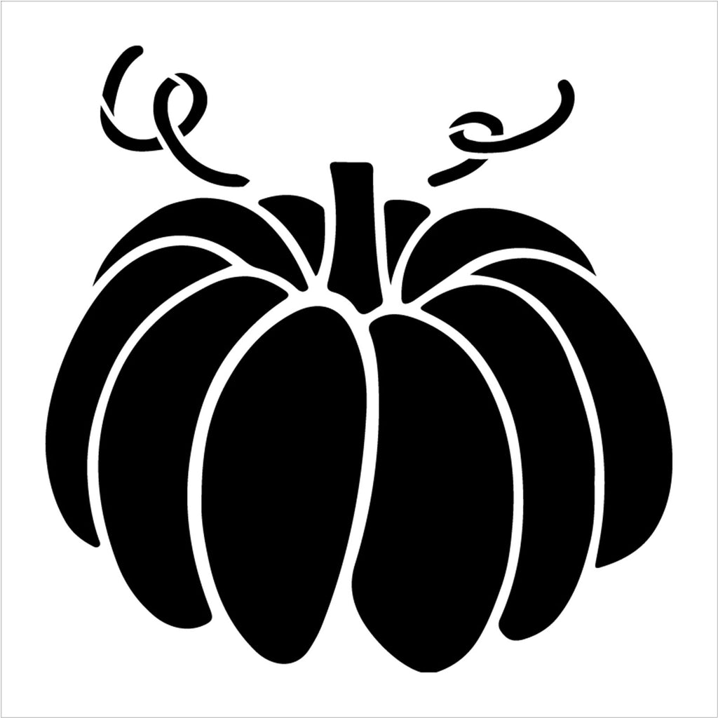 Pumpkin w/ Curling Vines Stencil by StudioR12 | Fall Decor | STCL5866 ...