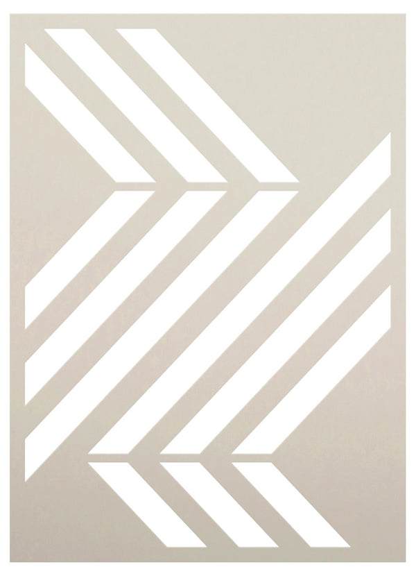 Repeat Geometric Triangle Pattern Stencil by StudioR12 - DIY Painting –  StudioR12 Stencils