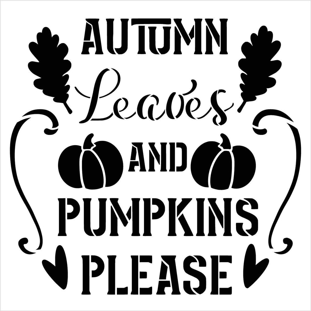 autumn leaves and pumpkin please