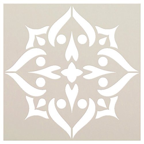 Mandala Stencil Design 4 on Reusable Mylar – Professional Artwork