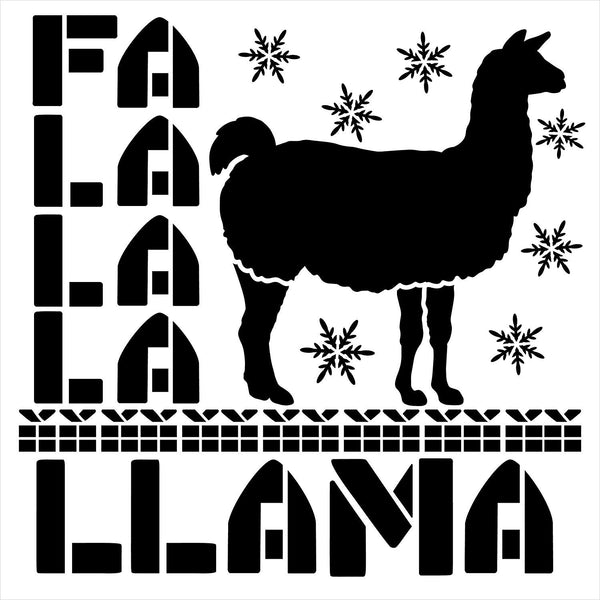FA La Llama Stencil by StudioR12 | Reusable Mylar Template | Paint Squ ...