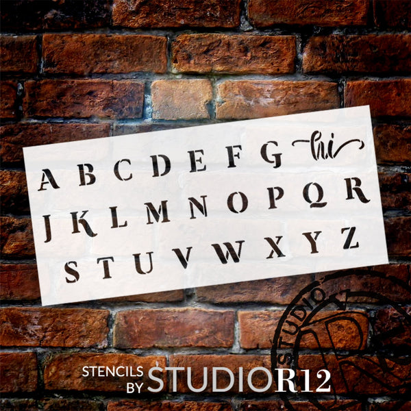 Large Letter Alphabet Stencil by StudioR12 - Select Size - USA Made –  StudioR12 Stencils