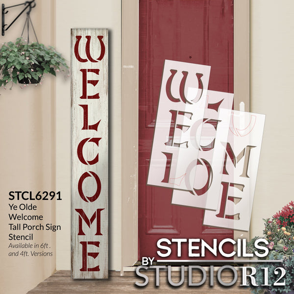 WELCOME Stencil, Farmhouse Style Stencil, Welcome Sign Stencil