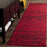 Connie Power Loomed Red/Black Area Rug