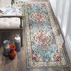 Annabel Light Blue/Fuchsia Area Rug