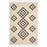 Apsel Black/Beige Area Rug 4' x 6'