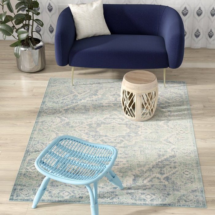 Chauncey Seafoam / Blue Area Rug Size: 4'x6'