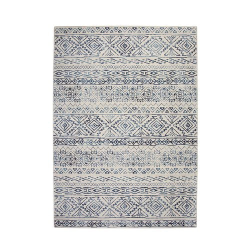 Coppermead Machine Woven Synthetic Ivory/Blue Indoor Area Rug 8' x 10'