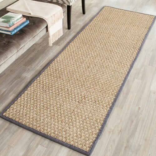 Binford Power Loomed Natural/Dark Gray Area Rug 5' x 8'