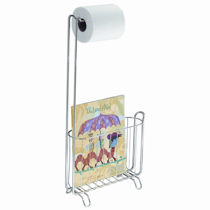 Espana Free Standing Magazine and Toilet Paper Rack