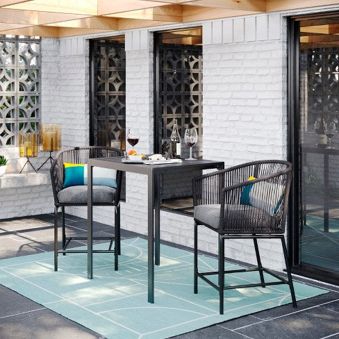 Standish Bar Height Patio Table Black - Project 62