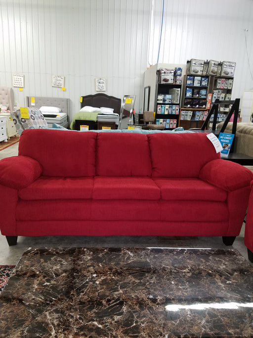 Grady Red Cloth Sofa And Love Seat Set