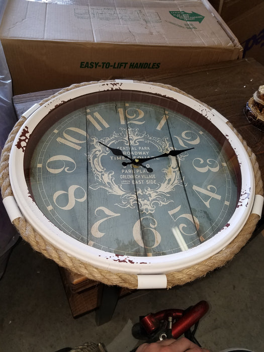 Metal Wall Clock, 16” Circular Clock