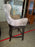 Tan Upholstered Swivel barstool