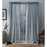 Leon Solid Sheer Tab Top Curtain Panels Color: Melrose Blue