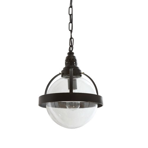 Dietricks Glass/Metal 1-Light Globe Pendant