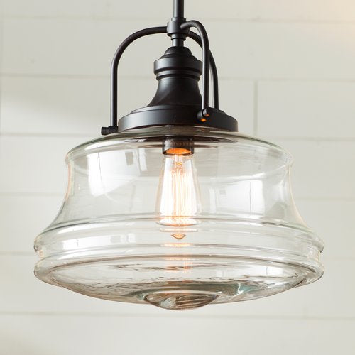 Nadine 1-Light Schoolhouse Pendant