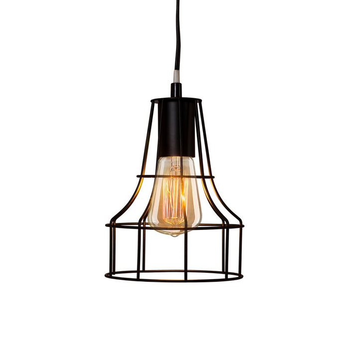 North Metal Cage 1-Light Geometric Pendant